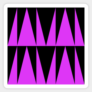 Doc Labs Streetwear - Geometric Art | Geometric Pattern | Geometric Background - Triangles - Purple / Black - | Available in 5 Color Combinations | Sticker